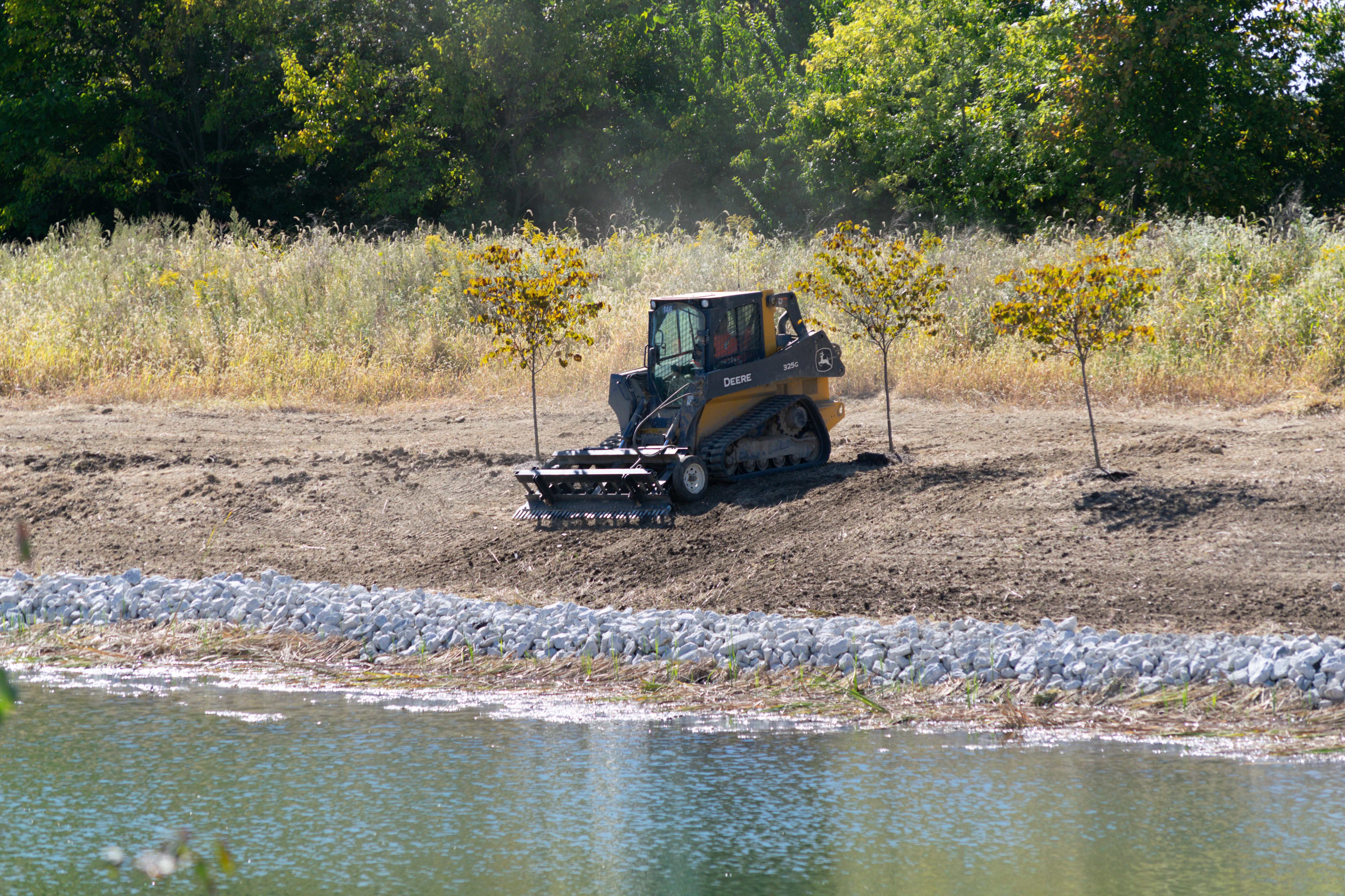 Professionals prepping ground for service in Ohio.